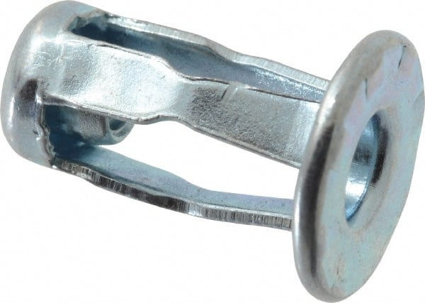 #6-32 UNC Thread, Clear Zinc Plated, Steel, Screwdriver Installed Rivet Nut MPN:/JK-0401/P25