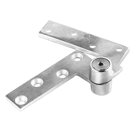 Pivot Hinge, Brass, Full Mortise Mounting, 1 1/16 in Leaf W x 4 1/4 in Leaf H, Satin Chrome MPN:180 626