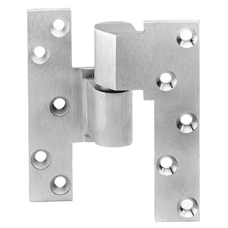 Pivot Hinge, Brass, Full Mortise Mounting, 1 1/8 in Leaf W x 5 in Leaf H, Satin Chrome MPN:M19 626 LH