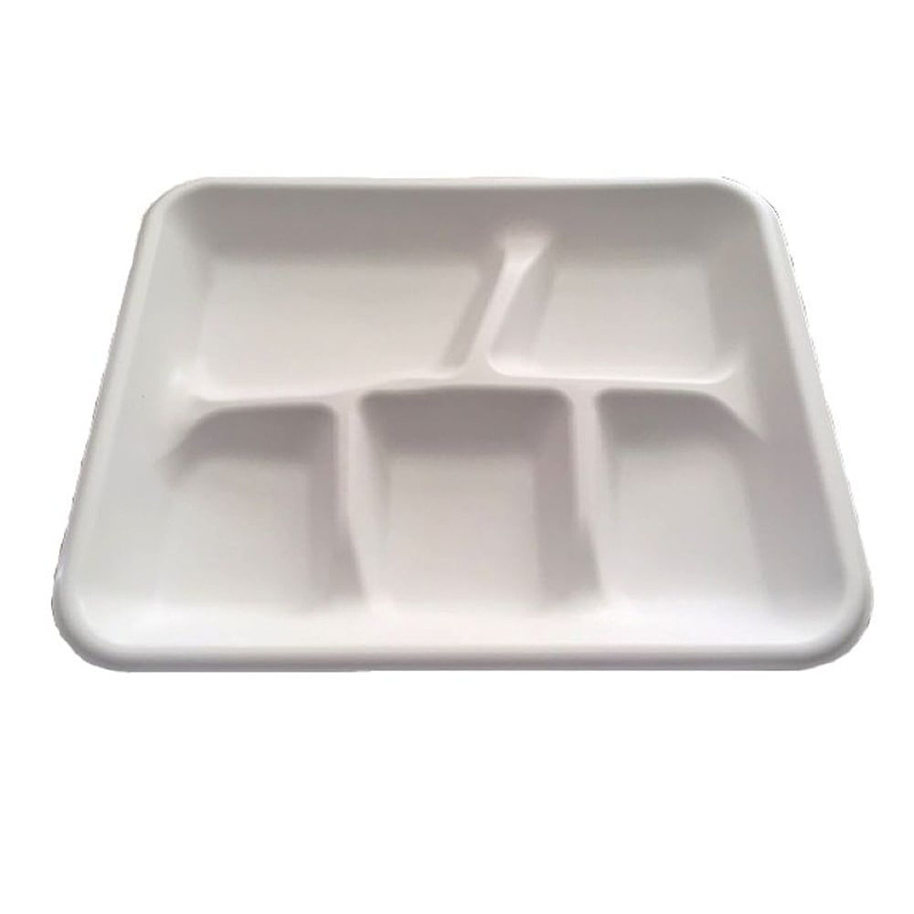 Empress Earth Mineral Filled Polypropylene School Trays, 10-7/8inH x 17-9/16inW x 9-1/2inD, White, 125 Trays Per Pack, Case Of 4 Packs MPN:E5221R