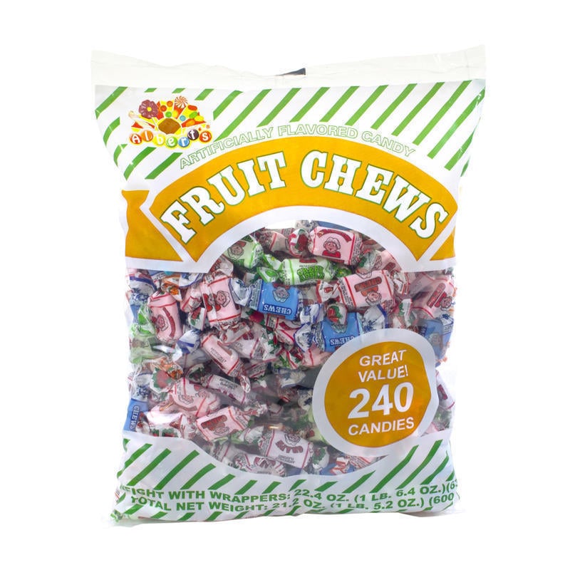 Alberts & Son Fruit Chews, Assorted Flavors, 1.5-Lb Bag MPN:209-01227