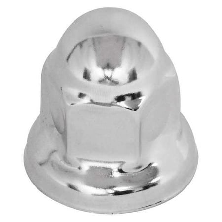 Flanged Chrome Plated Lug Nut Cover, 33mm MPN:W-33MM