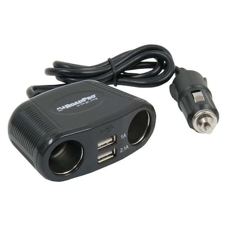 Power Adapter, 4 Outlet, 12V, 10A MPN:RP431USB