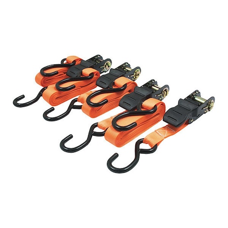 Ratchet Tie-Downs, w/Anti-Scratch, 1x15ft. MPN:RPRTD04R