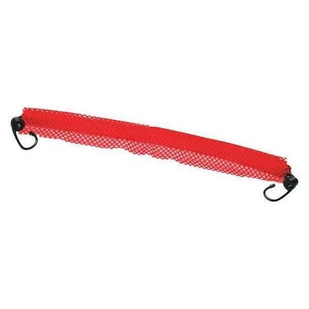 Red Mesh Warning Flag, w/Elastic, 16x16 MPN:1818B