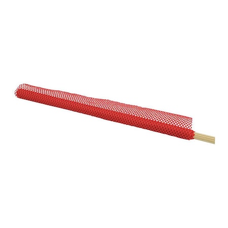 Red Mesh Warning Flag, w/Wooden, 18x18 MPN:1818S