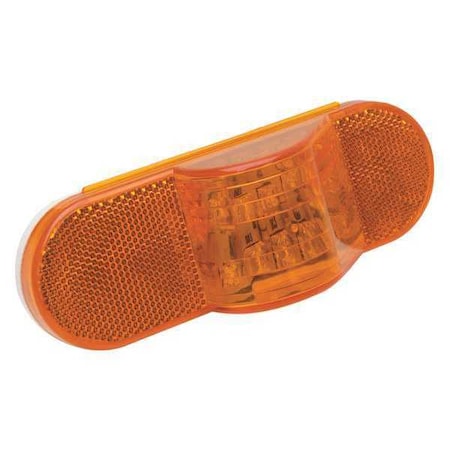 Warning Light, Amber, Led, 12V DC, Variable FPM, Permanent MPN:RP6164AL