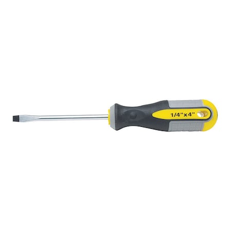Slotted Magnetic Tip Screwdriver, 1/4x4 MPN:RPS1018