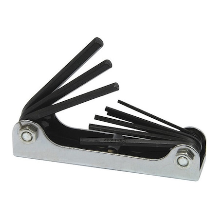 9 Piece SAE Fold-Up, Hex Key Set MPN:SST-30100