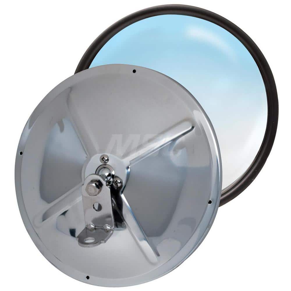 Automotive Mirrors, Mirror Type: Convex Mirror , Mirror Width: 10.6in , Mirror Length: 9in , Mirror Diameter: 8.5in , Material: Stainless Steel  MPN:RP-19S