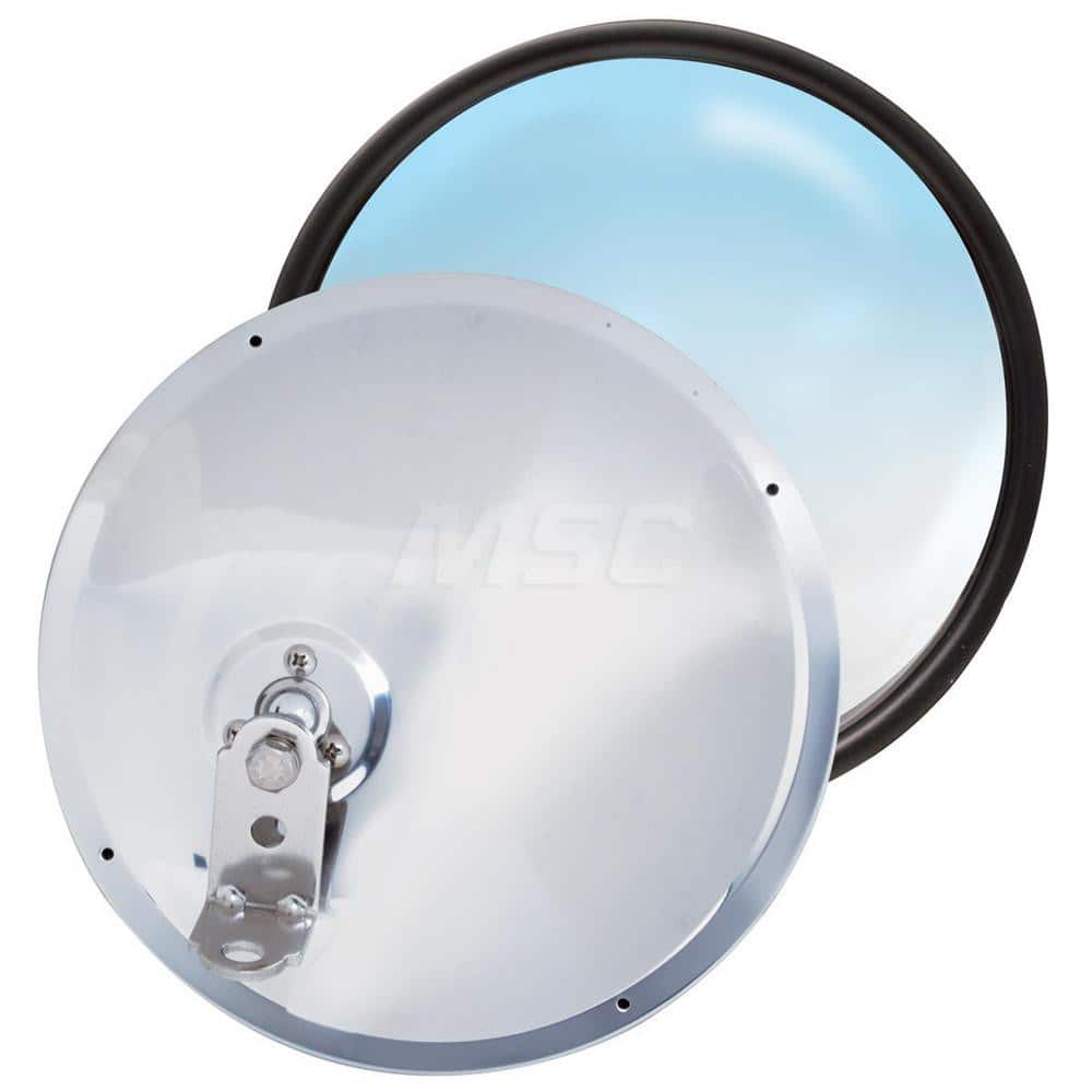 Automotive Mirrors, Mirror Type: Convex Mirror , Mirror Width: 10.5in , Mirror Length: 9in , Mirror Diameter: 8.5in , Material: Stainless Steel  MPN:RP-19SOS