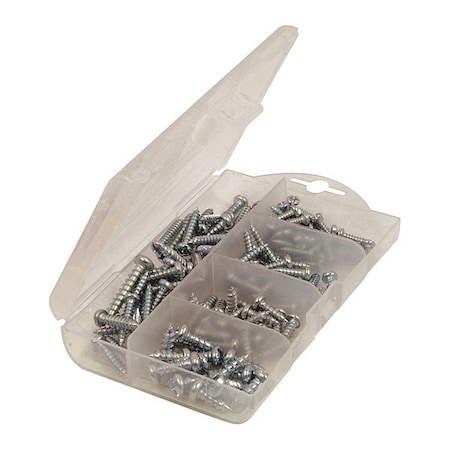 #4 to #10 x Assortment Assortment Sheet Metal Screw Assortment, Not Applicable Finish, Steel MPN:SST90135