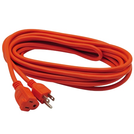 Extension Cord, 16 AWG, Indoor/Outdoor, 16/3, 1 Outlets, Orange, 25 ft MPN:RP02307