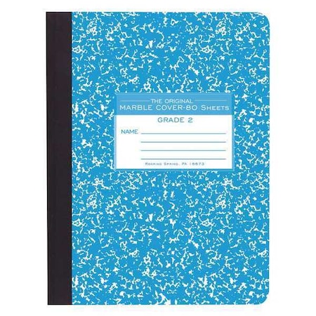 Case of Blue Marble Composition Notebooks, Grade 2 Skip Line Ruled, 80 sht, 9.75