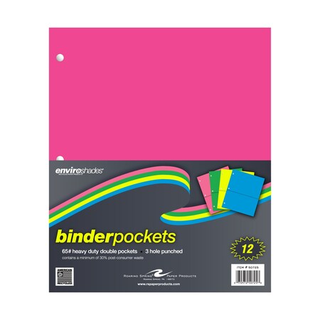 Recycled Heavyweight Binder Pocket, PK12 MPN:50725CS