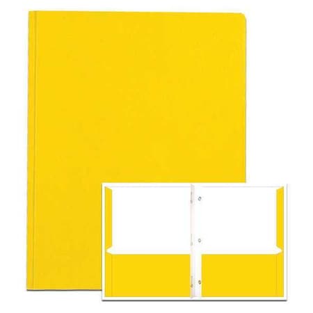 Case of Yellow Pocket Folders w/Prongs, 11.75