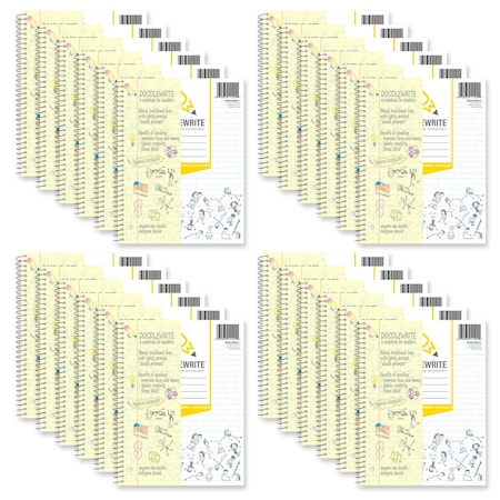 DoodleWrite Wide Ruled Notebook, 1, PK24 MPN:11101CS