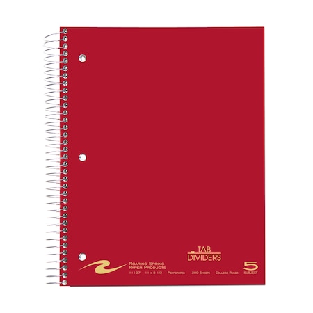 Case of 5 Subject Wirebound Notebooks, 11