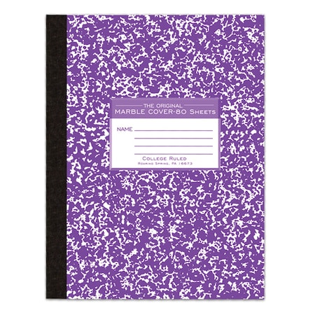 Case of Assorted Marble Comp Notebook, College Ruled, 80 sht, Oversized 10.25