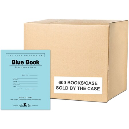 Case of Recycled Exam Blue Books, 8.5