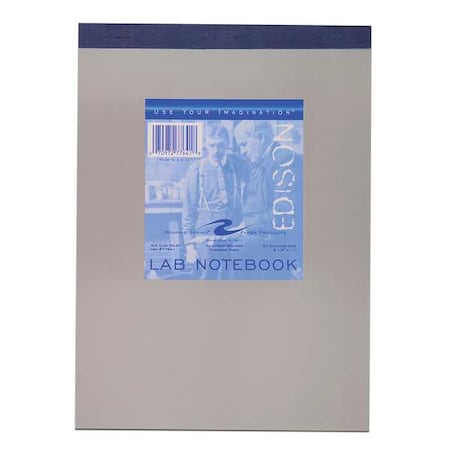 Lab Notebook, 8 in. x 11 in., Gray MPN:77641