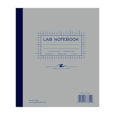 Lab Book 4x4 Graph Ruled Carbonless, PK5 MPN:77644CS