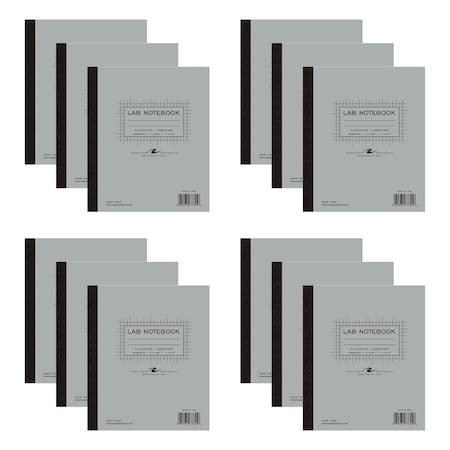 Carbonless Lab Notebooks, 4x4 Grap, PK12 MPN:77645CS