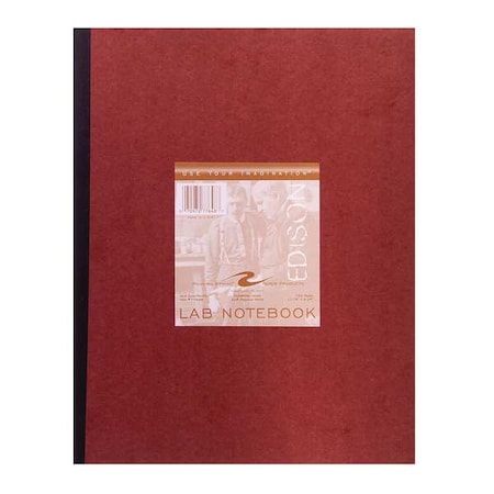 Lab Notebook, 9-1/4 in. x 11-3/4 in., Red MPN:77648
