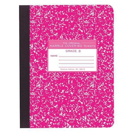 Case of Red Marble Composition Notebooks, Grade 3 Skip Line Ruled, 80 sht, 9.75