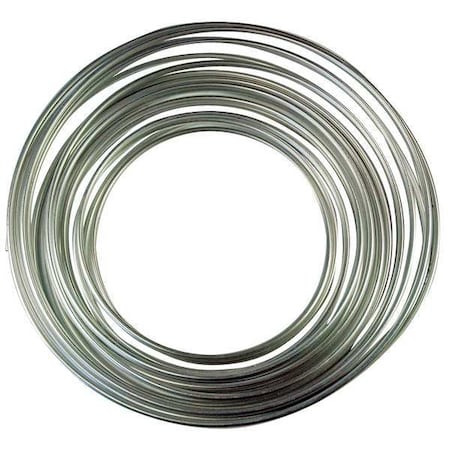 Pneumatic Tubing for Refrigeration, Aluminum, 50 ft L, 1/4 in Dia, 90 psi MPN:11-193