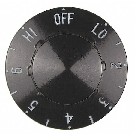 Temperature Dial, Single Piece, Black MPN:40-355