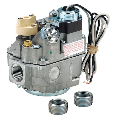 Gas Valve, Natural Gas, Standing Pilot, 120 V, 3.5 in wc, Fast Opening, 0.034 A, 3/4 in Inlet Size MPN:700-454