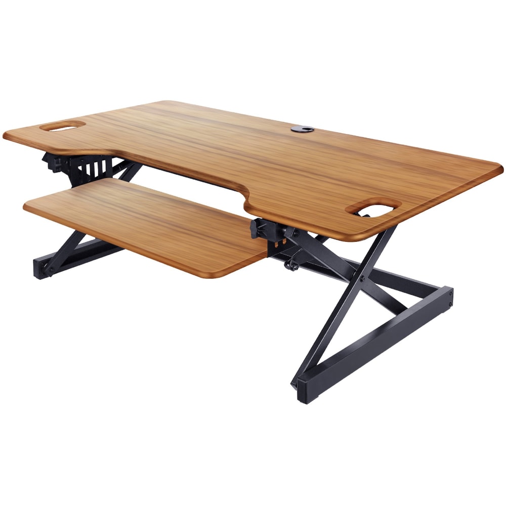 Rocelco DADRT Standing Desk Riser, Teak/Black MPN:RDADRT46