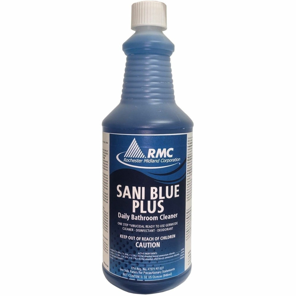 RMC Sani Blue Plus Bathroom Cleaner - Ready-To-Use - 32 fl oz (1 quart) - 11 pH - Disinfectant, Deodorize, Bactericide, Virucidal, Fungicide MPN:11771414