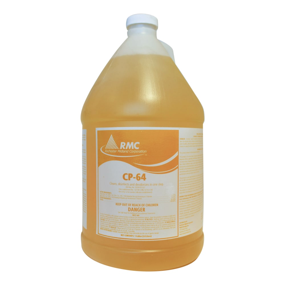 Rochester Midland CP-64 Disinfectant, 128 Oz, Citrus, Carton Of 4 Bottles MPN:11983227