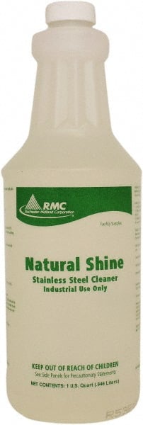 Stainless Steel Cleaner & Polish: Liquid, 1 qt Bottle, Mild Scent MPN:11894414