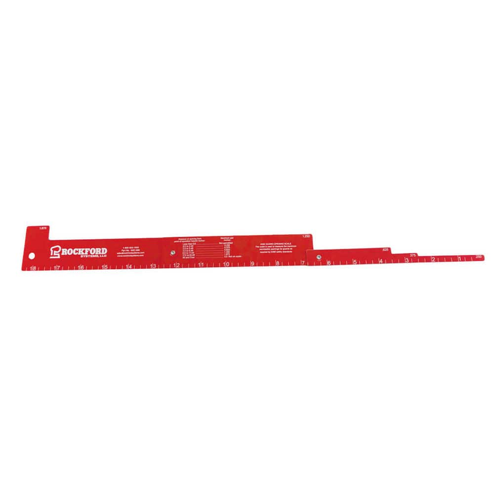Machine Guard Parts & Accessories; Type: ANSI and CSA Guard Opening Scale ; For Use With: Stationary and Barrier Guarding ; Number of Pieces: 1 ; Size (Inch): 18-1/4 ; UNSPSC Code: 23152204 MPN:KSC-098