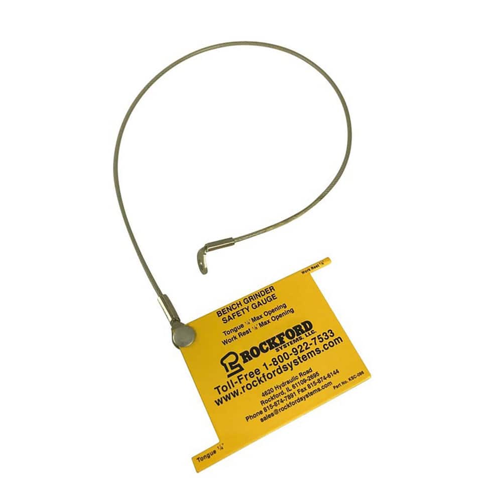 Machine Guard Parts & Accessories; Type: Safety Gauge w/ Tether ; For Use With: Bench and Pedestal Grinders ; Number of Pieces: 1 ; Size (Inch): 2-3/4 ; UNSPSC Code: 23152204 MPN:KSC096T
