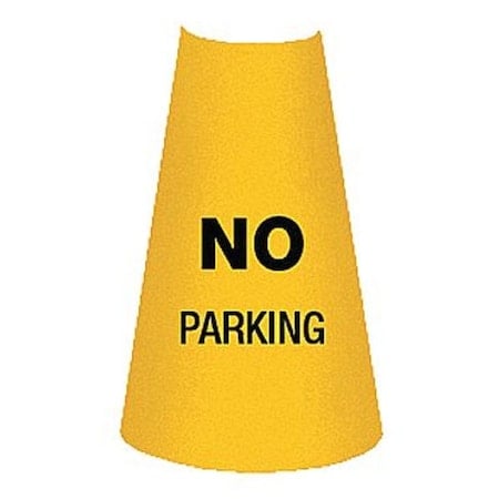 Traffic Cone Collar, Waterproof Cloth Vinyl, 10 1/2 in Height, 0.5 lb, Yellow 6 PK MPN:CS-18