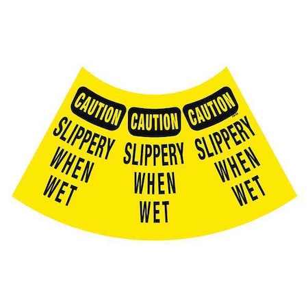 Traffic Cone Collar, Waterproof Cloth Vinyl, 10 1/2 in Height, 0.5 lb, Yellow 6 PK MPN:CS-23