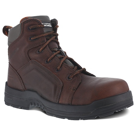 Men's 6-Inch Work Boot, 5, Composite Toe, 6 in H, Brown, RK6640 MPN:RK6640