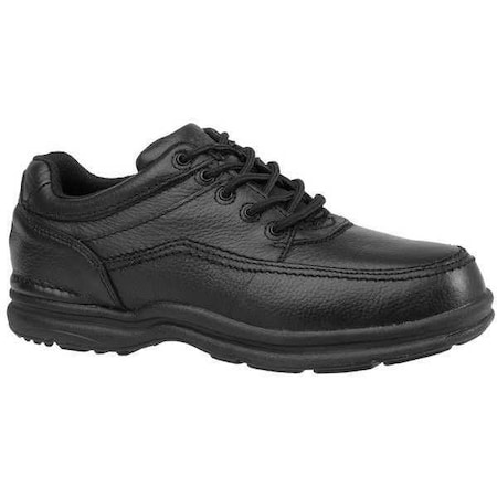 Men's Oxford Shoe, Steel Toe, Leather Upper, Rubber Outsole, Lace Up, Black, 8 M MPN:RK6761