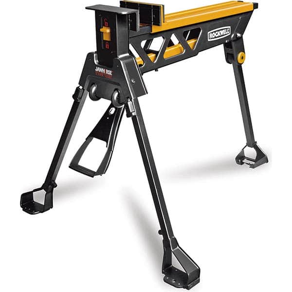 Stationary Work Benches, Tables, Bench Style: Sawhorse , Leg Style: Fixed Flared , Top Material: Metal  MPN:RK9002