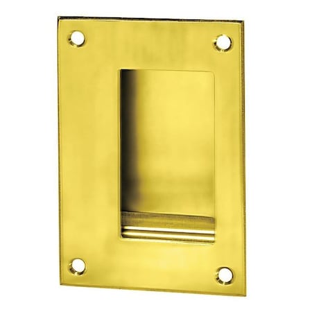 Recessed Pull Handle, Polished Brass, Clips/Fasteners MPN:94.3