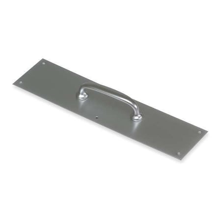 Door Pull Plate, Brass, 16
