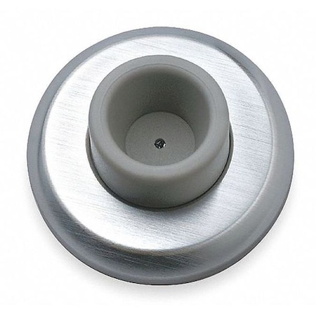 Door Stop, Wall Mount, SS, Silver MPN:409 US32D