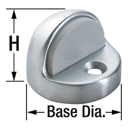 Dome Door Stop, Floor Mount, Satin Bronze MPN:443.10