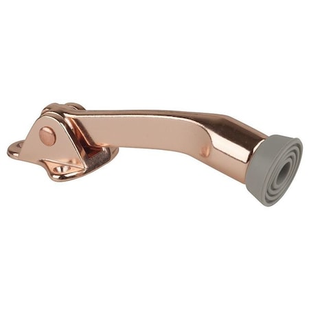 Lever Door Holder, Pol Brass, Cast Zinc MPN:458.3