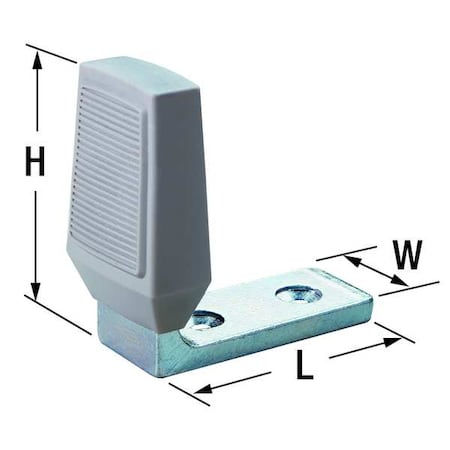 Angle Door Stop, Floor Mount, Zinc-Plated MPN:486.2C