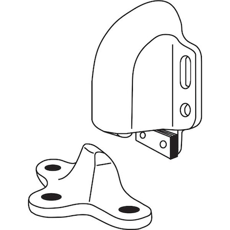Door Stop, Floor Mount, Polished Brass MPN:491.3
